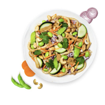 Fideos Udon Veganos De Cacahuete