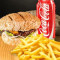 Combo 1 Burguer Bacon Fritas Coca Lata