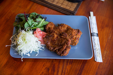 Chicken Katsu With Rice And Salad