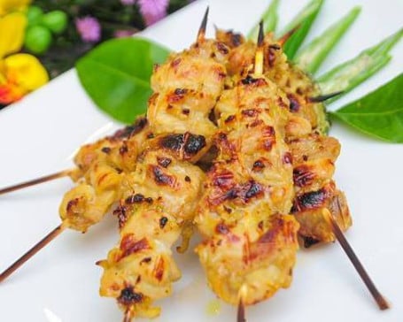 Vietnamese Lemongrass Chicken Skewers