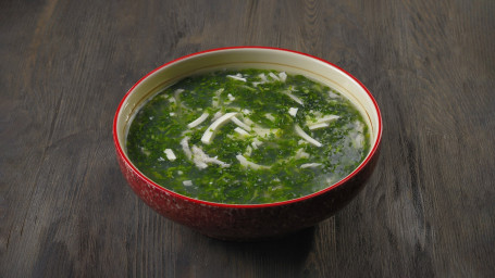 Shredded Pork And Green Vegetable With Tofu Soup