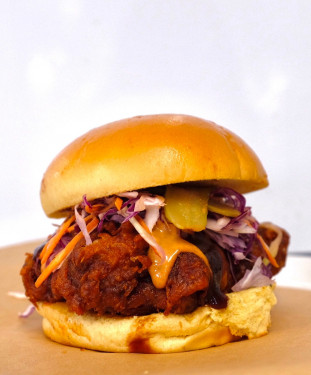 Smoked Crispy Fried Chicken Burger