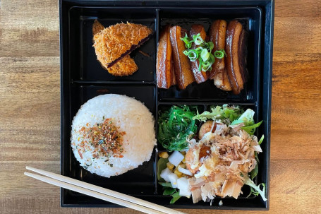 Kakuni (Slow Cooked Braised Pork Belly) Deluxe Bento