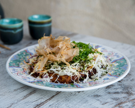 Vegetarian Okonomiyaki (Japanese Pizza)