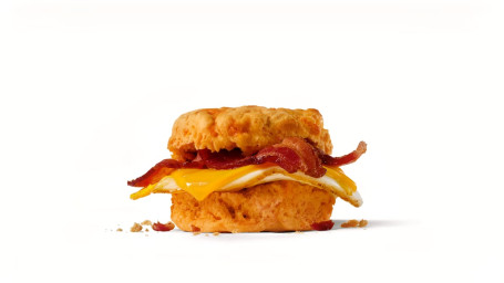 Bacon Cheddar Biscuit Breakfast Sandwich