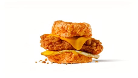 Chicken Cheddar Biscuit Breakfast Sandwich