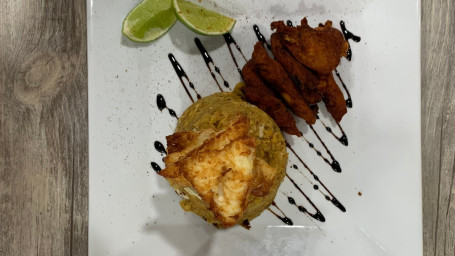 Mofongo De Pollo Y Queso Mofongo With Chicken And Cheese