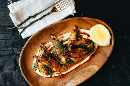 Open Fire Portuguese Prawns