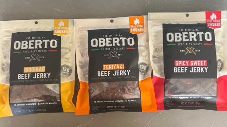 Oberto Beef Jerky 3.25 Oz Real Wood Smoked