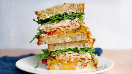 Smoked Turkey Zucchini Relish Sandwich