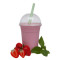 Strawberry-Basil-Vanilla Milkshake