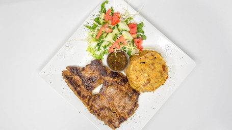 Churrasco Con Mofongo Skirt Steak With Mofongo