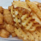 2.Popcorn chicken+Waffle Fries