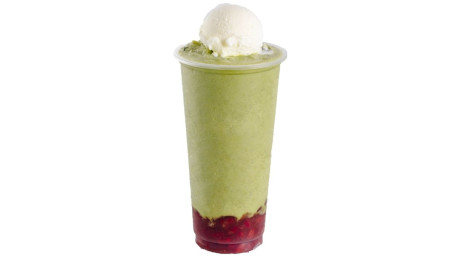 Matcha Slush W Ice Cream Red Bean Mǒ Chá Hóng Dòu Xuě Gāo Bīng Shā