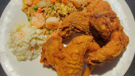 3Pc Whole Wings With Fried Rice