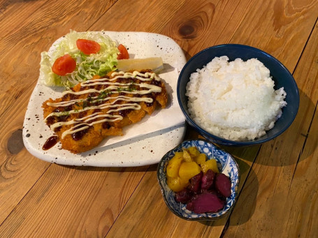 Jí Liè Zhū Bā Dìng Shí Pork Cutlet Rice Set