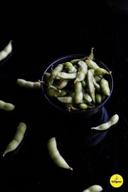 Sauteed Edamame Hēi Jiāo Má Yóu Xiāng Chǎo Máo Dòu