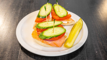 Bagel With A Slice Of Lox