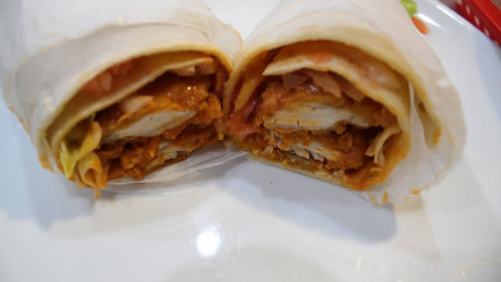 Buffalo Ranch Chicken Wrap W/ Fries And Can Drink