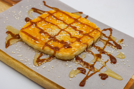 Saganaki Cheese, Honey Sesame