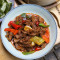 tǔ fěi cǎo niú Organic Australian Beef Rump w/ Chillies Leeks