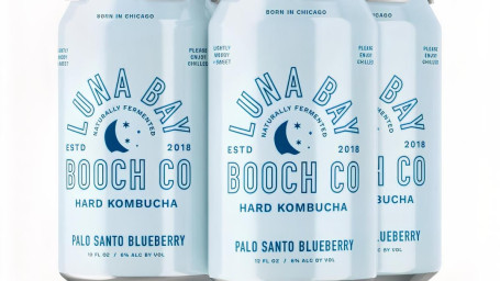 Luna Bay Booch Co Palo Santo Blueberry 4 Pk