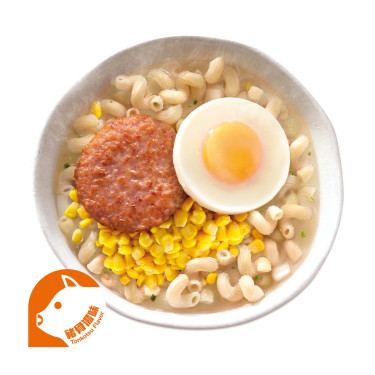 Pasta Retorcida Con Jamón Y Huevo Sabor Tonkotsu Huǒ Tuǐ Bā Dàn Niǔ Niǔ Fěn Zhū Gǔ Tāng Wèi