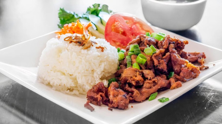 Grilled Sliced Pork With Steamed Rice