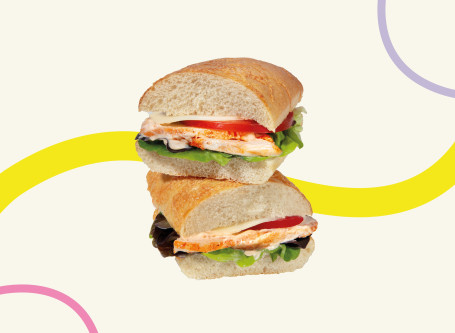 Ciabatta Con Pollo Y Queso Buffalo Shuǐ Niú Chéng Jī Zhī Shì Yì Dà Lì Ruǎn Bāo