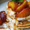 Sticky Peaches Pancakes