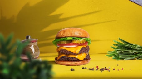 Double Trouble Vegan Burger