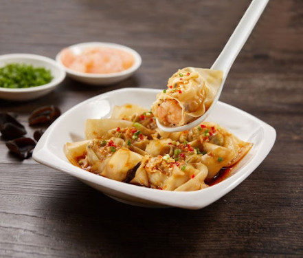 Zhòng Qìng Hóng Yóu Xiān Xiā Chāo Shǒu Prawn Dumpling In Hot Chilli Vignigrette