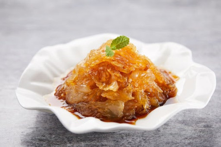 Cù Jiàng Hǎi Zhē Tóu Jellyfish In Soy Sauce Vinaigrette