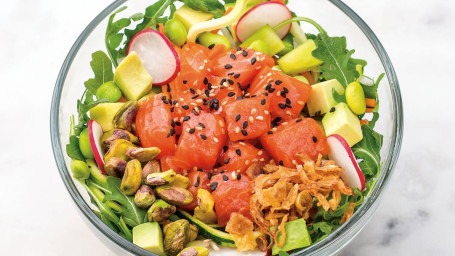 Ensalada Poke De Salmón Rey