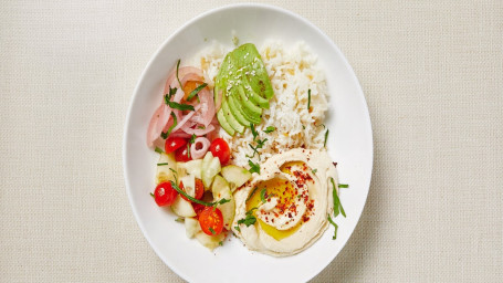 Mediterranean Hummus Rice Bowl (V)