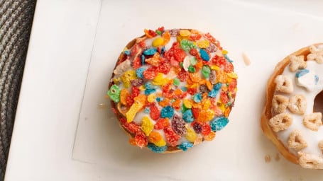 Fruity Pebbles Filled Donut