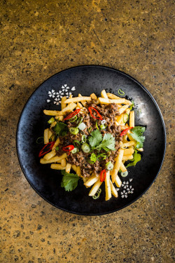 Loaded Fries With Larb Beef
