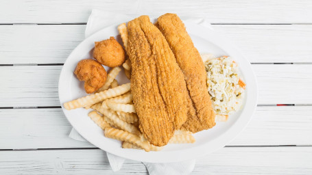 2Pc Pieces Catfish Dinner