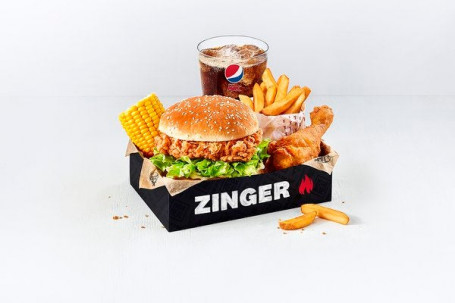 Zinger Box Meal Con 1 Pieza De Pollo