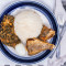 2. White Rice With Stew And Chicken