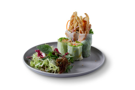 Soft Shell Crab Rolls Zhà Ruǎn Ké Xiè Mǐ Zhǐ Juǎn