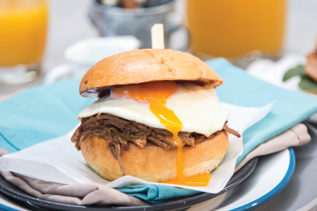 Brisket And Egg Burger