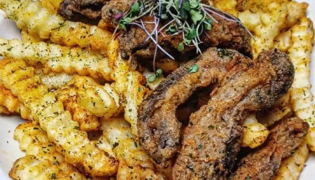 Fried Portobello Basket