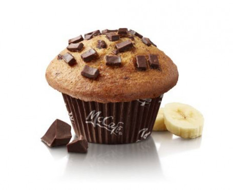 Muffin De Plátano Y Chocolate Con Trozos [430.0 Calorías]