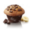 Muffin de plátano y chocolate con trozos [430.0 calorías]