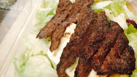 Skirt Steak On Greek Salad