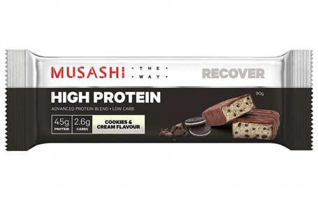 Musashi Cookies Cream Barrita Proteica 90G