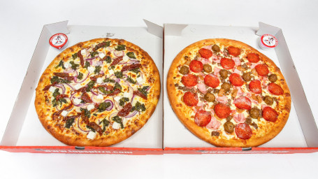 The Great Double Any 2 Medium Pizzas