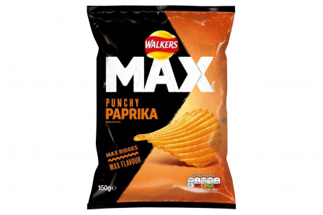 Walkers Max Pimentón Patatas Fritas 150G