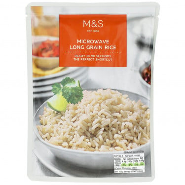 M S Food Microondas Arroz Grano Largo 250G